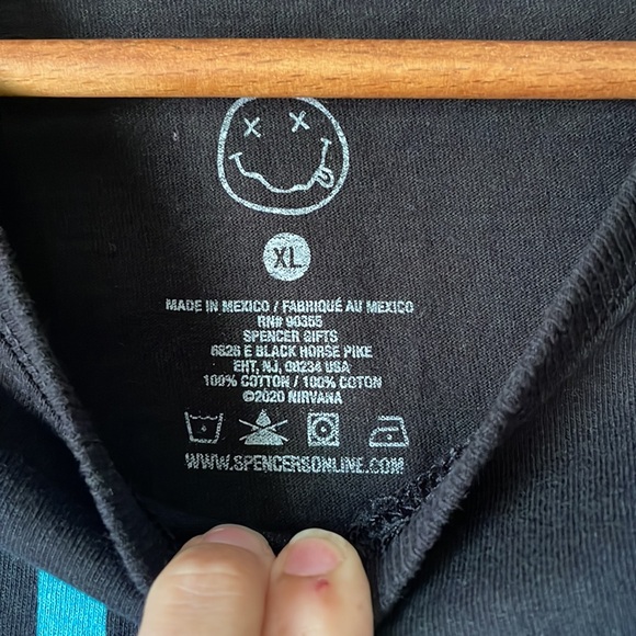 SOLD IN BOOTH - Nirvana Black Graphic Tee / Size XL - Picture 5 of 5